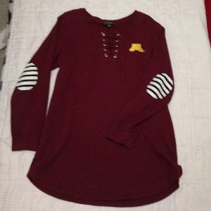 Maroon and Gold/Gopher sweater